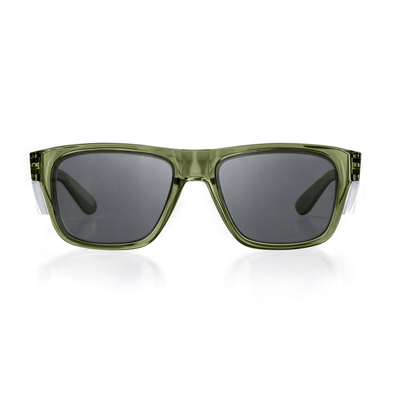 Fusions Green Frame Polarised Lens Safety Glasses