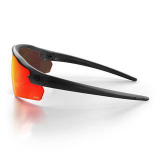 Phantoms Matte Black Frame Reflectors Red Lens Safety Glasses