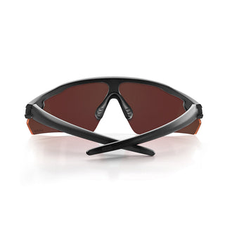 Phantoms Matte Black Frame Reflectors Red Lens Safety Glasses