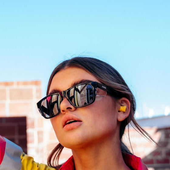 Fusions Black Frame Polarised Lens Safety Glasses