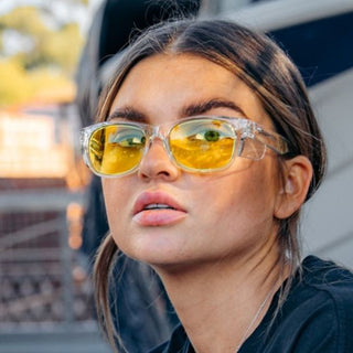 Classics Clear Frame Yellow Lens Safety Glasses