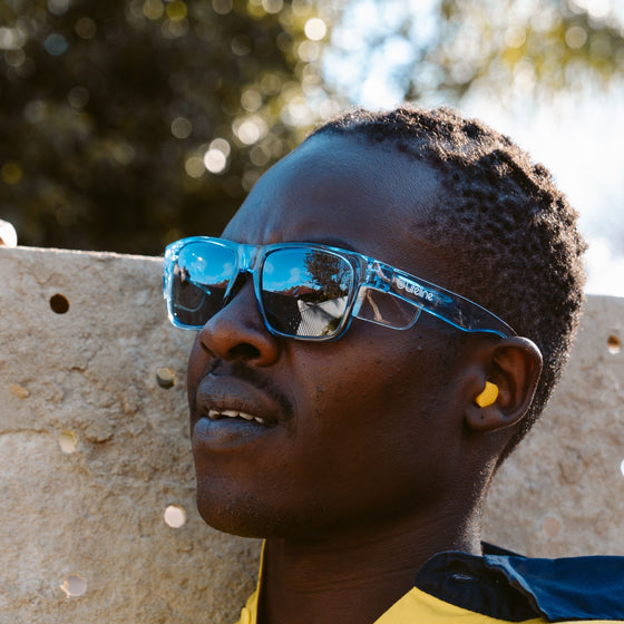 Fusions Blue Frame Polarised Lens Safety Glasses